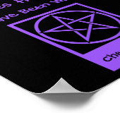 Eine Menopausal-Hexe lebt hier! Warnung Poster! Poster (Ecke)