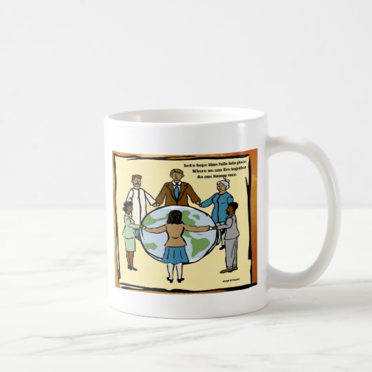 Eine Menschheit Kaffeetasse (Rechts)