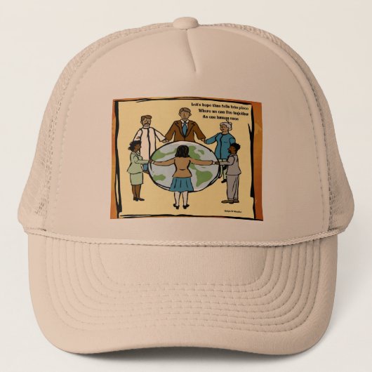 Eine Menschheit Truckerkappe (Vorderseite)