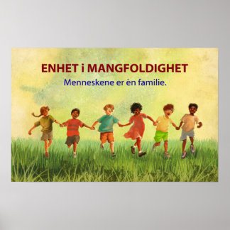 Eine menschliche Familie (Norwegisch) Poster