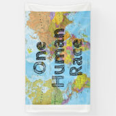 Eine menschliche Rasse Banner (Vertikal)