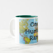 Eine menschliche Rasse Zweifarbige Tasse (Vorderseite Links)