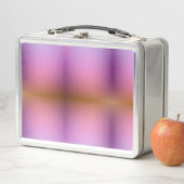 Eine metallene Lunchbox mit einem lebendigen Desig (Beispiel)