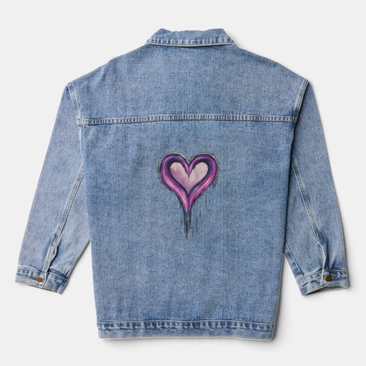 Eine Meteordusche, die die Form eines Herzens oder Jeansjacke (Rückseite)