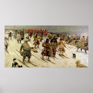 Eine Militäraktion in Russland Poster