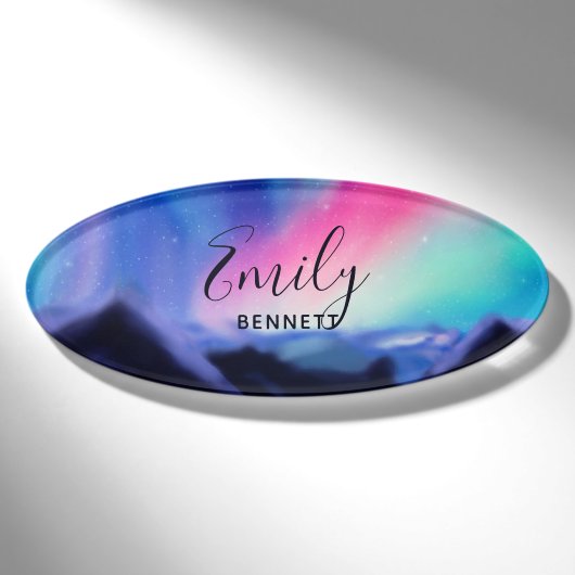 Eine Million Aurora Dreams Name Tag Namenschild (Vorderseite)