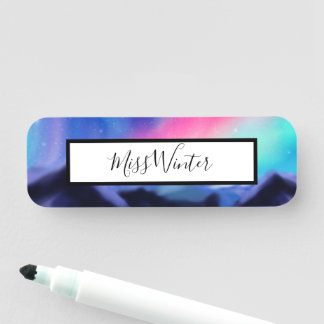 Eine Million Aurora Dreams Name Tag Namensschild