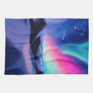 Eine Million Aurora Träume Geschirrtuch
