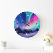 Eine Million Aurora Träume Große Wanduhr (Zuhause)