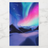 Eine Million Aurora Träume Lebensmitteletikett (Einzelnes Label)