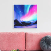 Eine Million Aurora Träume Leinwanddruck (Insitu (Wohnzimmer))