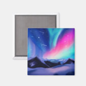 Eine Million Aurora Träume Magnet (Vorderseite/Rückseite)