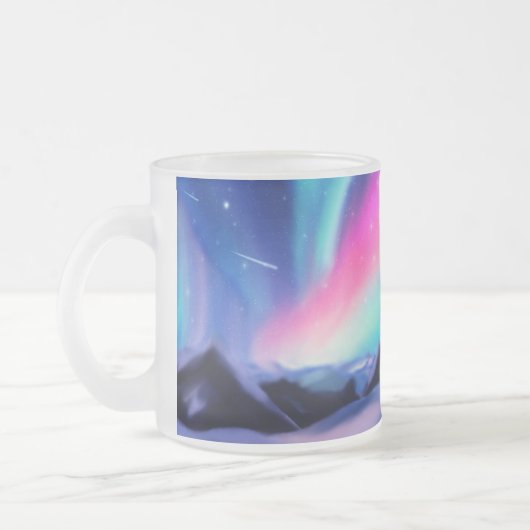 Eine Million Aurora Träume Mattglastasse (Links)