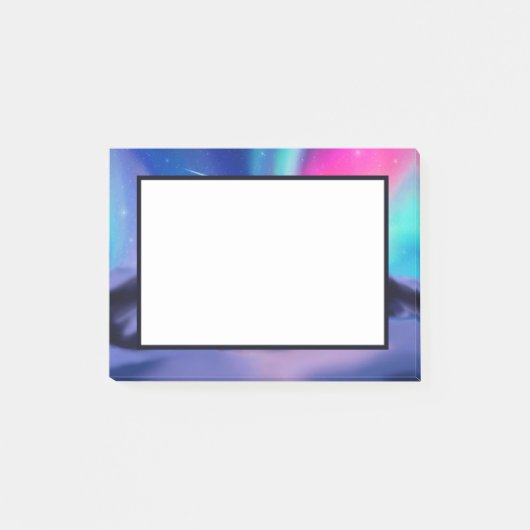 Eine Million Aurora Träume Post-it Klebezettel (Vorderseite)