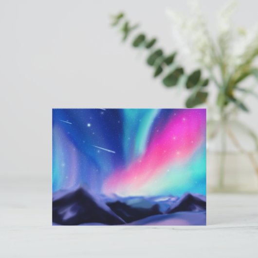 Eine Million Aurora Träume Postkarte (Stehend Vorderseite)