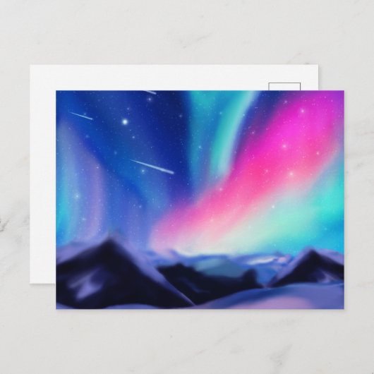Eine Million Aurora Träume Postkarte (Vorne/Hinten)