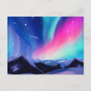 Eine Million Aurora Träume Postkarte