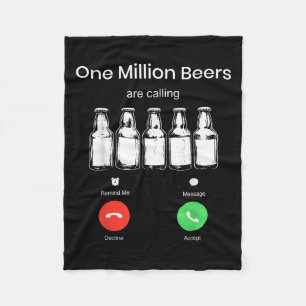 Eine Million Bier ruft Handy-Bildschirm Bier D Fleecedecke