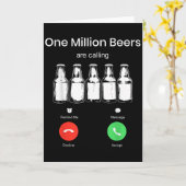 Eine Million Bier ruft Handy-Bildschirm-Bier D Karte (Gelbe Blume)