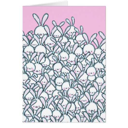 Eine Million Bunnies Osterkarte (Vorne)