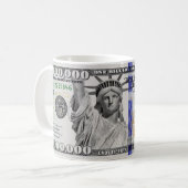 Eine Million-Dollar-Note Kaffeetasse (Vorderseite Links)