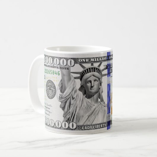 Eine Million-Dollar-Note Kaffeetasse (Vorderseite Links)