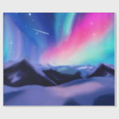 Eine Million Träume - Die Aurora Borealis Geschenkpapier (Flach)