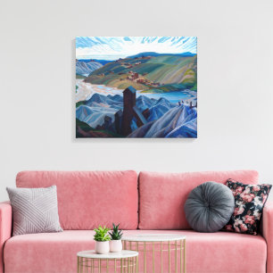 Eine Mine aus Nordsilber Franklin Carmichael Leinwanddruck