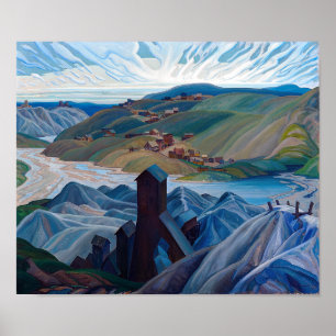Eine Mine aus Nordsilber Franklin Carmichael Poster