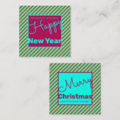 Eine Mini-Weihnachtskarte Mitteilungskarte (Vorne/Hinten)
