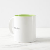 Eine Minimalistische Tea-Tasse Zweifarbige Tasse (Vorderseite Links)