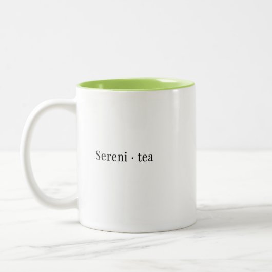 Eine Minimalistische Tea-Tasse Zweifarbige Tasse (Links)