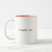 Eine Minimalistische Tea-Tasse Zweifarbige Tasse (Links)
