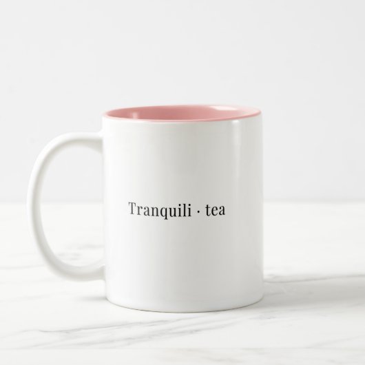 Eine Minimalistische Tea-Tasse Zweifarbige Tasse (Links)