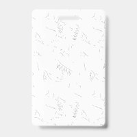 Eine minimalistische, weiße Linie Skizze zeigt ein