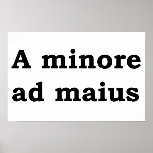 Eine Minore und Mai Poster (Vorne)