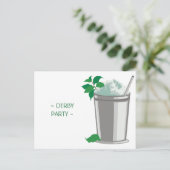 EINE MINTE JULEP DERBY-PARTY EINLADUNG POSTKARTE (Stehend Vorderseite)