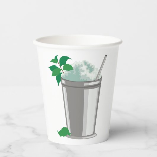 EINE MINTE JULEP PAPIERCUP PAPPBECHER (Vorderseite)