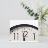 Eine Minute bis Mitternacht Postkarte (Stehend Vorderseite)
