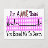 Eine Minute lang HABE ICH TOD GEBOTEN Postkarte (Vorderseite)