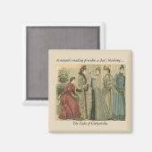 Eine Minute Lesen provoziert ein Tagesdenken Magnet (Vorderseite/Rückseite)