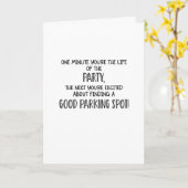 Eine Minute...... lustige Karte (Gelbe Blume)