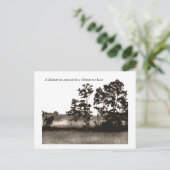 Eine Minute zu früh kann ein Min... Postkarte (Stehend Vorderseite)