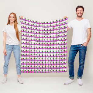 Eine Mischung aus Bildmustern Kunst Fleecedecke