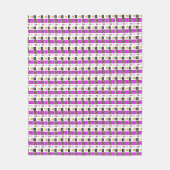 Eine Mischung aus Bildmustern Kunst Fleecedecke (Vorderseite)