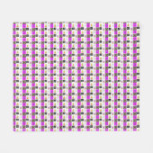 Eine Mischung aus Bildmustern Kunst Fleecedecke (Vorderseite (Horizontal))