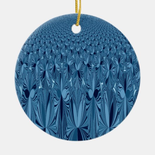 Eine Mischung aus Blau Keramik Ornament (Vorne)
