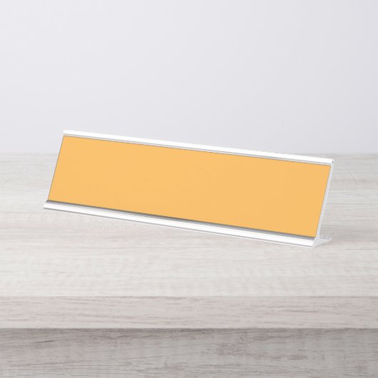 Eine Mischung aus Gelb- und Orangetönen verleiht d Schreibtischnamensplakette (Vorderseite )