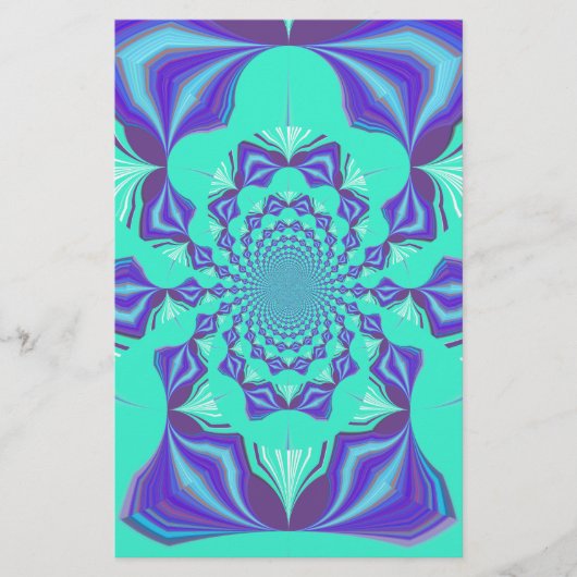 Eine Mischung aus Kaleidoskop und Mandala Art! Briefpapier (Vorderseite)