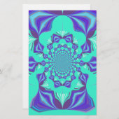 Eine Mischung aus Kaleidoskop und Mandala Art! Briefpapier (Vorne/Hinten)